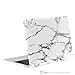 TopCase Macbook 12-Inch White Marble Rubberized Hard Case for Macbook 12