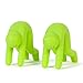 Creative Kitchen Tool Gadget Pot Spill proof Lid Stand Heat Resistant Holder - Set of 2 (Green)