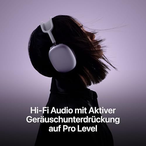 AirPods Max Kabellose Kopfhörer, aktive Geräuschunterdrückung auf Pro Level, Transparenzmodus, personalisiertes 3D Audio, USB-C Ladecase, Blau