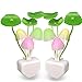 [2 Pack] UTLK Plug in LED Mushroom Night Light Lamp with Dusk to Dawn Sensor, Cut Color Changing Bed Nightlight LED Wall Light