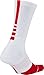 Nike Elite 1.5 Team Crew Sock White/University Red/University Red LG (Men's Shoe 8-12, Women's Shoe 10-13)