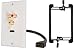 Buyer's Point HDMI Pigtail RCA Wall Plate [UL Listed] with Single Gang Low Voltage Mounting Bracket Device