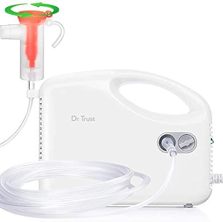 Dr Trust Bestest Compressor Nebulizer Machine Kit (White)