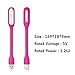 AFUNTA 5 pcs Mini USB LED Light Adjust Angle Portable Flexible Led Lamp with USB for powerbank PC Laptop Notebook Computer Keyboard Outdoor Energy Saving Gift Night Book Reading Lamp