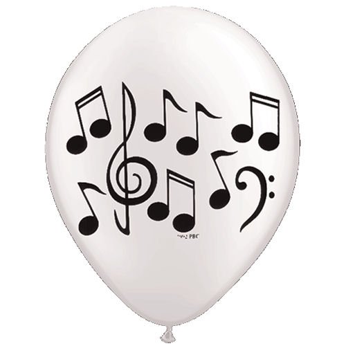 Music Note Latex Balloons - 10 Balloons - 11