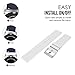 Lamshaw Fossil Q Venture Smartwatch Band, New Silicone Sport Band for Fossil Q Venture/Fossil Gen 4 Q Venture HR (White)