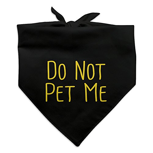 Graphics and More Do Not Pet Me Dog Pet Bandana - Black