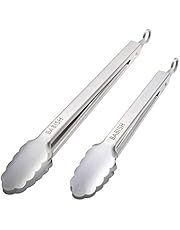 Babish 2-Piece (12IN, 9IN) Tong Set Stainless Steel