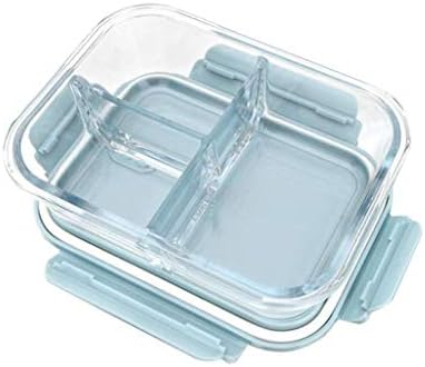 Aiwanto Glass Lunch Box With 3 Compartment Meal Prep Containers Food Storage Box With Lid Leak Proof Lunch Container Microwavable 1000ml Capacity Price In Uae Amazon Uae Kanbkam