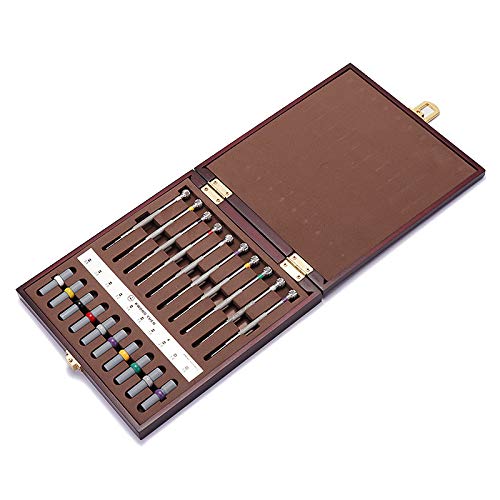 TuToy 10Pcs Sortierte Schraubendreher-Satz-Uhr-Reparatur-Schraubendreher-Werkzeuge Mit Gewicht-Fass Für Uhrmacher – Bild 7