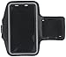 Note 3 Case, Boriyuan New Adjustable Gym Jogging Running PU Leather Sport Armband Protective Case Pouch with Key Earphone Holder Slot for Samsung Galaxy Note 3 III N9000 N9002 N9005 Black