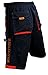 Astek Men's Hillcrusher MTB BMX Baggy Padded Mountain Bike Shorts (Orange/Black, XXL)
