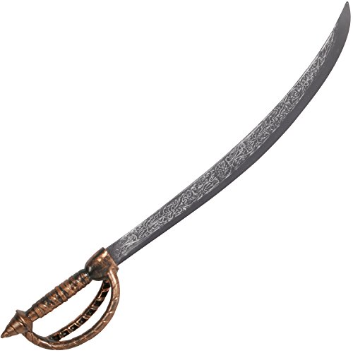 Loftus Adult Pirate Decorated Blade Sword, Black Bronze, One Size (26")