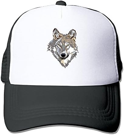 CCbros Wild Wolf Leisure Mesh Back Hats Caps One Size Fit All Black