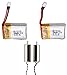 DeeRC 2 PCS 3.7v 180mAh LiPO Battery For MJX X902 black , Clockwise /Anti-clockwise Motors