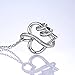 ANEWISH Jewelry Womens Endless Love Heart Pendant Necklace Sterling Silver for Women Girl Lady