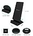 Wireless Charger for iphone X, Wireless Charging Pad Stand for Samsung Galaxy Note，9W Cell Phone Standard Charge for iPhone 8/8 Plus (AC Adapter Not Included) (Black)