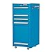 Viper Tool Storage V1804TLR 16-Inch 4-Drawer 18G Steel Rolling Tool/Salon Cart, with Bulk Storage, Teal