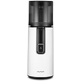 Hurom H400 Cold Press Juicer Machine, Award Winning Masticating Slow Juicer, Easy to Clean, Strainer &amp; Hands Free with Self Feeding, Wide Mouth Hopper, Easy Assembly (White)