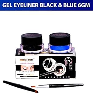 eAmaze Music Flower Gel Eyeliner (Black and Blue)