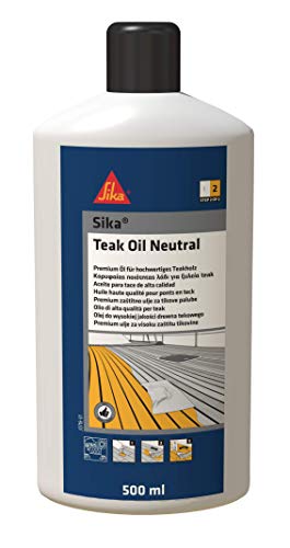 Sika 576952 Teak Oil Neutral Schutzöl, farblos, 500 ml