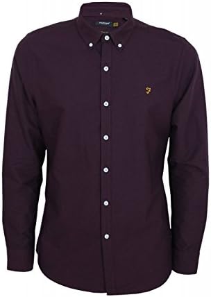 Brewer Slim Button Down Shirt - Bordeaux