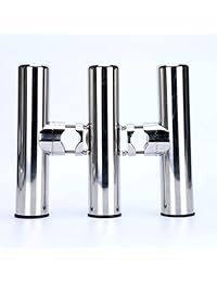 Amarine made 4pcs acero inoxidable Clamp en rieles caña de pescar Soporte para 7 8" a 1"