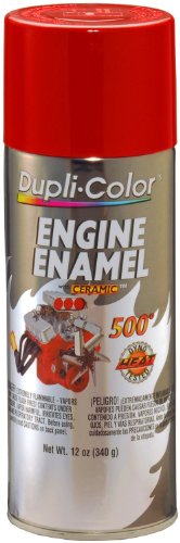 Dupli-Color DE1632 Ceramic Chrysler Industrial Red Engine Paint - 12 oz.