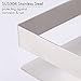KES Bathroom Shelf No Drill Stainless Steel Bath Shower Shelf Basket Caddy RUSTPROOF Square Modern Style Wall Mounted Brushed Finish 2 PCS, BSC205S30ADG-2-P2