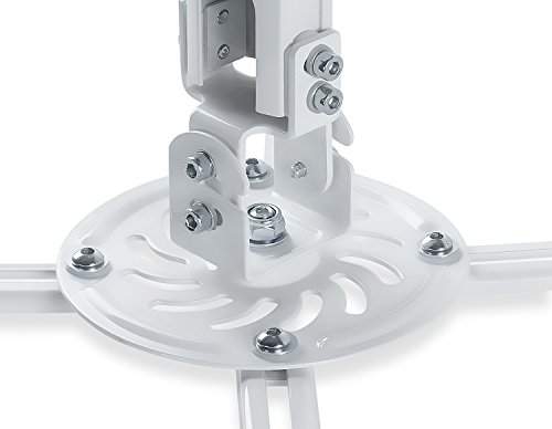 Mount-It! Ceiling Projector Mount Height Adjustable Universal Stand Fits Epson Optoma Benq Viewsonic Projectors, 30 Lbs Capacity (Long)
