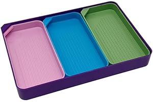 Huacan 4 Large Diamond Painting Tools Bead Sorting Trays Organizer for DIY Craft