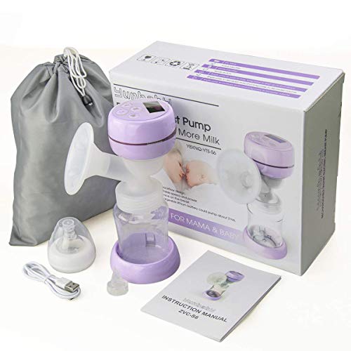image for Yunbaby Electric Breast Pump, Portable Milk Pump Breastfeeding with Ma