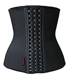 OCCUPY Women's Classic 3 Hooks Latex Trainer Shapewear Workout Waist Cincher Black 2XL
