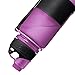 Nomader BPA Free Collapsible Sports Water Bottle - Foldable with Reusable Leak Proof Twist Cap for Gym Travel Hiking Camping and Outdoors - 22 oz (Purple)