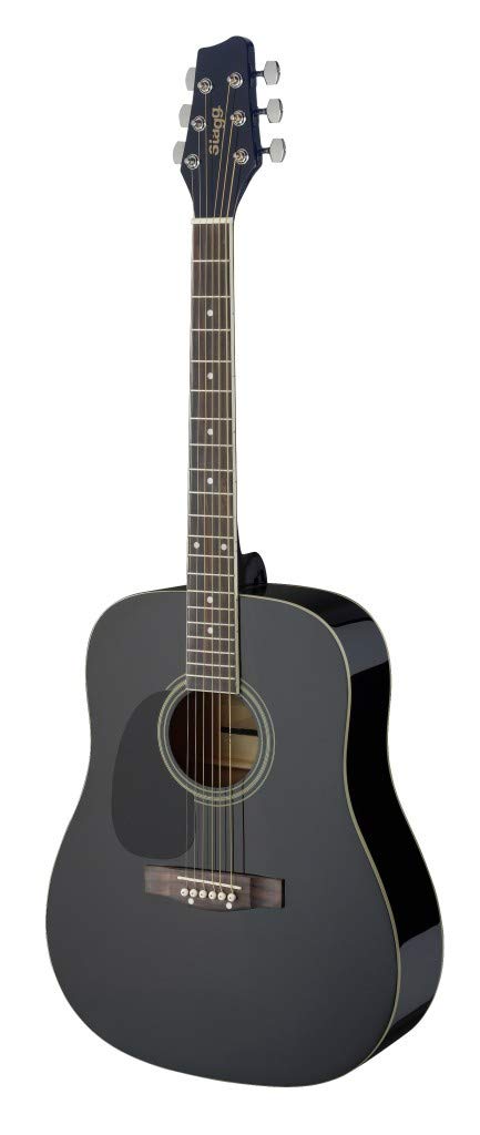 Stagg SA20D 3/4 Sized Ac. Guitar - Black - LH