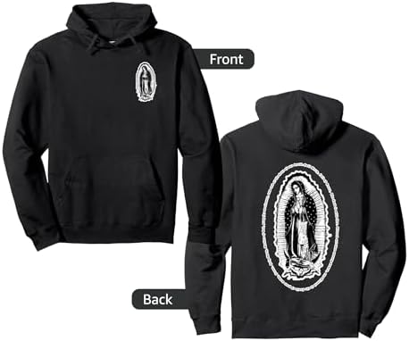 Amazon.com: Our Lady Virgen De Guadalupe Virgin Mary Zip Hoodie