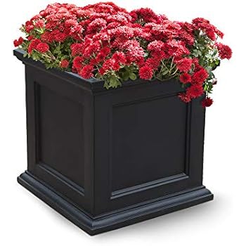 Mayne Fairfield 5825B Patio Planter, 20-Inch, Black
