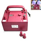 OriGlam Portable Electric Balloon Blower Pump, Dual Nozzle Rose Red Balloon Air Inflator, 110V 680W with 2 Inflation Nozzles For Decoration