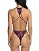 Avidlove Lingerie for Women Teddy One Piece Lace Babydoll Bodysuit Purple M