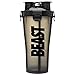 Hydra Cup - 36oz High Performance Dual Shaker Bottle, 14oz + 22oz, Leak Proof, Awesome Colors, Patented PRE + Protein Shaker Cup, Save Time & Be Prepared (Pack of 1, Beast)