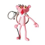 Merssavo Cartoon Panther Keyring Charm Pendant Bag Purse Key Chain Ring Keychain Toy Gift