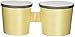 Darice Wood Bongos with Stick, Unpainted, Natural