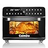 CalmDo 25L Air Fryer, 1800W Mini Oven Digital Multi Air Cooker with 12 Cooking Presets, Convection Oven with Dehydrator and 5 Accessories, Recipe Book Included