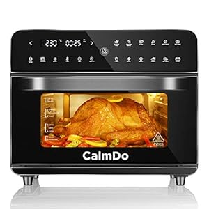CalmDo-25L-Air-Fryer-1800W-Mini-Oven-Digital-Multi-Air-Cooker-with-12-Cooking-Presets-Convection-Oven-with-Dehydrator-and-5-Accessories-Recipe-Book-Included CalmDo 25L Air Fryer, 1800W Mini Oven Digital Multi Air Cooker with 12 Cooking Presets, Convection Oven with Dehydrator and 5 Accessories, Recipe Book Included