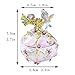 YUFENG Crystal Jeweled Trinket Boxes Hinged Hand-painted Birds Flower Pattern Jewelery Display Ring Holder Box