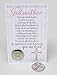 The Grandparent Gift Co. Godparent You Are Loved Pewter Coin with Sentiment Card (Godmother)