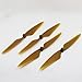 BTG 1SET(4PCS) Black Propellers and 1SET(4PCS) Brown Propellers - Compatible with H501S H501C Drone
