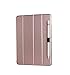 iPad Pro 9.7 Cases, iPad Pro Case, Rubber Painting PU Leather Smart Cover Folio Protective Stand Case with Pencil Holder Skin Bag for Apple iPad Pro 9.7 inch Accessories, Rose Gold