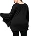 Pxmoda Women's Plus Size Batwing Sleeves Halloween T Shirt Blouse Tops Bat Costume
