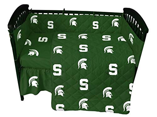 College Covers MSUCSFSWPR Michigan State Spartans Pair of Fitted Crib Sheets, 2…